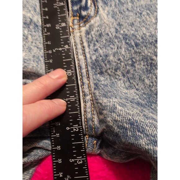 Vintage Rio by Stephen Mardon Acid Wash High Waist Jeans Junior Size 7 80s - Picture 8 of 10